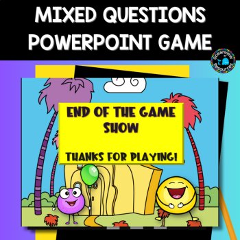 Mixed math questions self correcting PowerPoint game grades 3-4, image 4