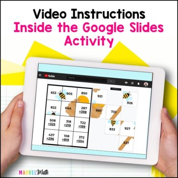 3 Digit Addition with Regrouping #3 - Self-Checking Secret Pictures, image 2