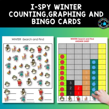WINTER-inspired Counting, Tallying, Graphing, and Bingo Activity for Children, image 4