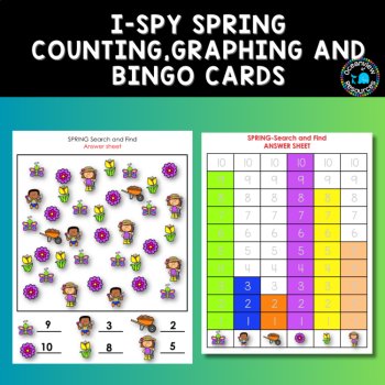 SPRING-inspired Counting, Tallying, Graphing, and Bingo Activity for Children, image 2