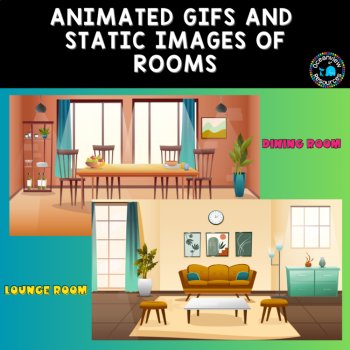 Room Backgrounds Animated GIF and JPG files for TPT sellers, image 3