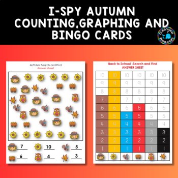 Autumn-inspired Counting, Tallying, Graphing, and Bingo Activity for Children, image 2
