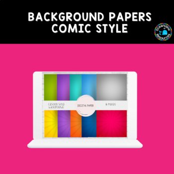 WComic Book style Background Papers, image 4