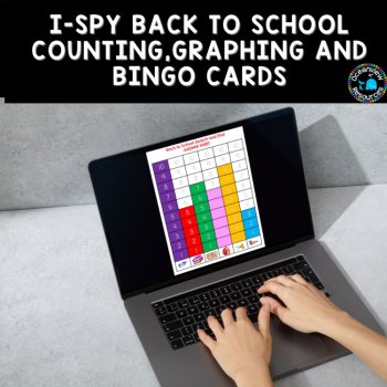 Back to School - I Spy counting and graphing with bonus Bingo game, image 3