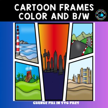 Comic Book Clipart Templates Collection, image 3