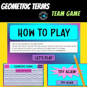 Geometric Definitions Match-Up - Interactive Geometry Game, image 2