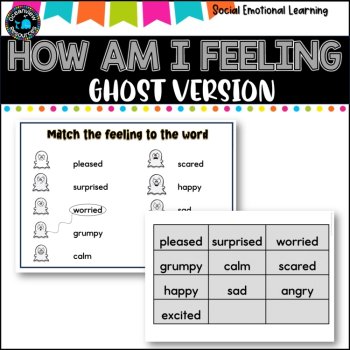 Emotion /Mental Health Check In | Social Emotional Learning-Ghost Version, image 3