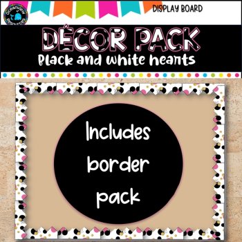 Décor Pack-Black and white hearts- Alphabet cards,letter formation, Number cards, image 4