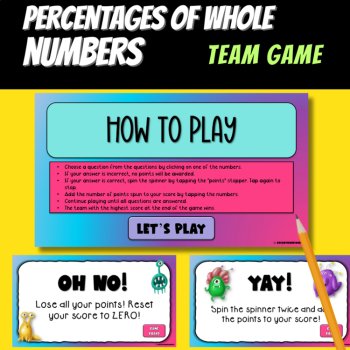 NO PREP MATH GAME- Precentages of whole numbers Interactive Game VS 2-, image 2