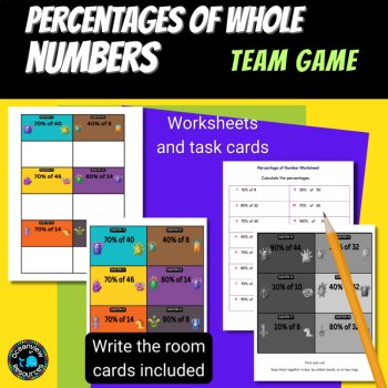 NO PREP MATH GAME- Precentages of whole numbers Interactive Game VS 2-, image 4