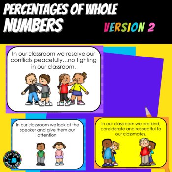 NO PREP MATH GAME- Precentages of whole numbers Interactive Game. Math stations, image 3