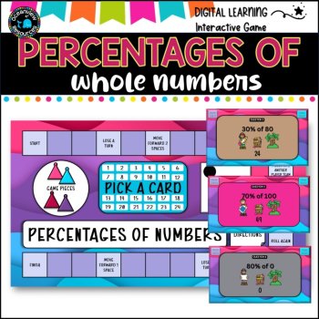 NO PREP MATH GAME- Precentages of whole numbers Interactive Game, image 3