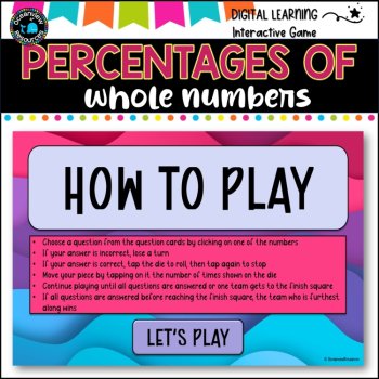 NO PREP MATH GAME- Precentages of whole numbers Interactive Game, image 4