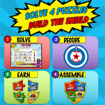 Red Ribbon Week Be A Hero Healthy Choices Superhero Escape Room Lesson 3rd-5th, image 2