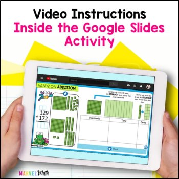 3 Digit Addition with Regrouping #1 - Using Base 10 Blocks - Base Ten Blocks, image 2