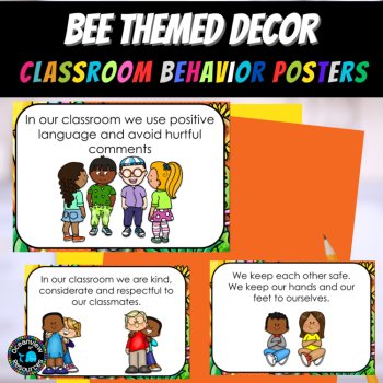 Buzzing Bee Behavior Posters: Bee-Themed Classroom Management Tools, image 4