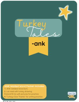 Phonics Literacy Bundle Long E Spellings -NK Welded | Nov Turkey PRINT&GO game, image 2