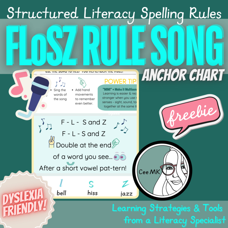 FLoSZ FLoSS Spelling Rule Song! FREE! Sing to Learn | ADHD Dyslexia OG SoR