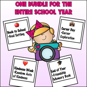 Goal Setting Friendship Kindness Career Exploration SEL Coloring Booklets BUNDLE, image 3