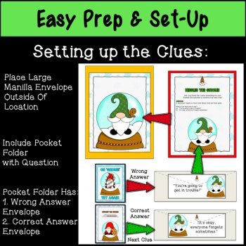 SEL Christmas Kindness Activity Quest Gnome Winter Holiday Scavenger Hunt K-1, image 2
