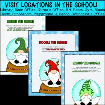 SEL Christmas Kindness Activity Quest Gnome Winter Holiday Scavenger Hunt K-1, image 3