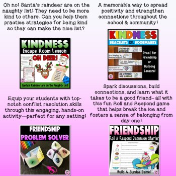 Social Skills Friendship Lessons Kindness Empathy Diversity Teamwork Activities, image 4