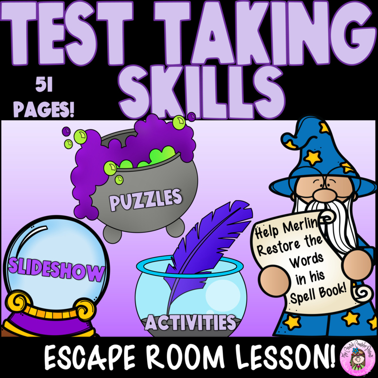 Standardized Testing Prep, Test-Taking Skills & Strategies ESCAPE ROOM Lesson