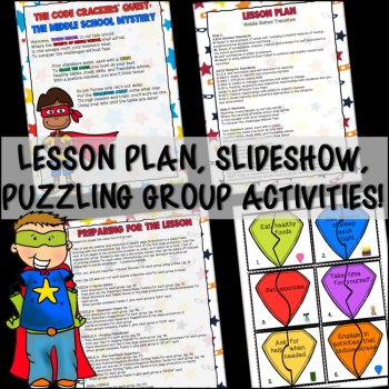 Middle School Transition: SEL SUPERHERO ESCAPE ROOM Beginning of the Year Craft, image 2
