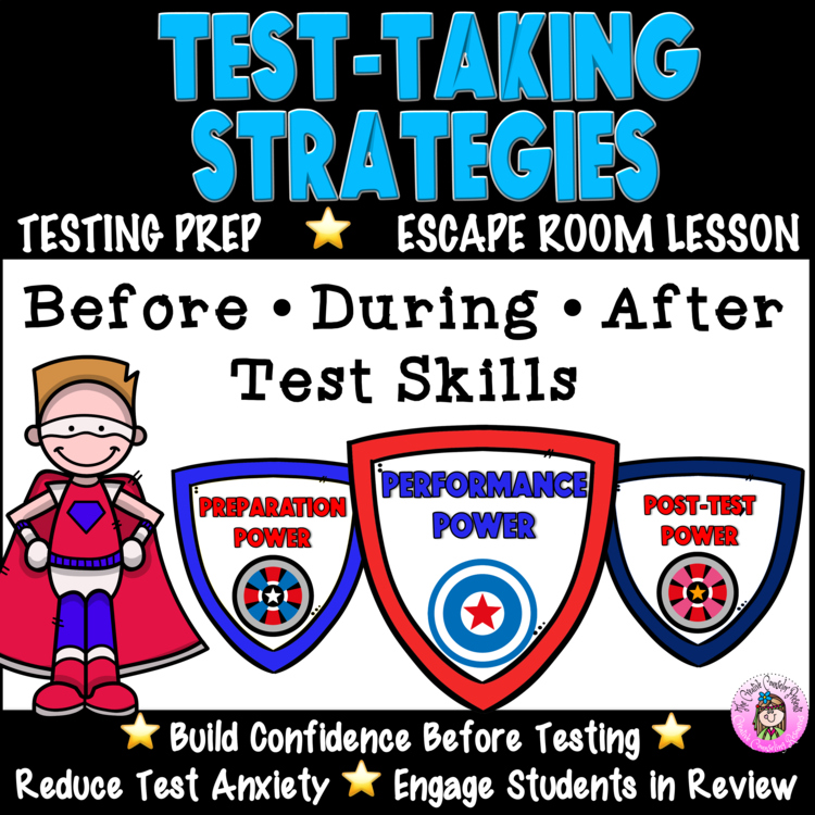 est Taking Strategies Escape Room Testing Motivation Prep Activities Lesson