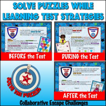 est Taking Strategies Escape Room Testing Motivation Prep Activities Lesson, image 2