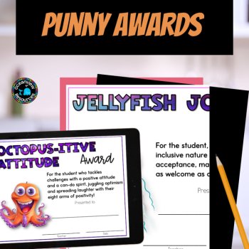 Buzzy Bees Award Cards, birthday cards fun awards. Décor Pack, image 3