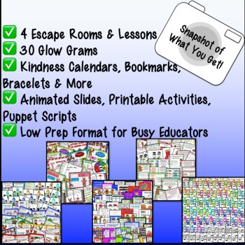 Santa SEL Christmas Kindness Escape Room Holiday Guidance Lesson Empathy BUNDLE, image 4