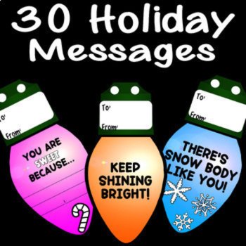 SEL Christmas Holiday Kindness Notes Candy Grams Student Council PTA Fundraiser, image 2