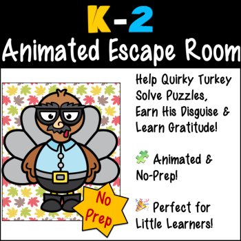 Thanksgiving Escape Gratitude Lessons & Acts of Kindness Activities SEL BUNDLE, image 2