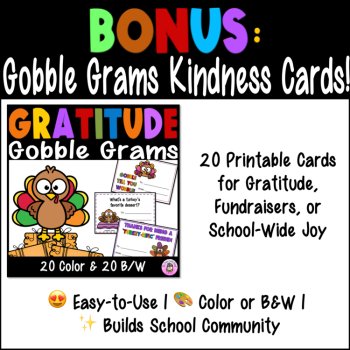 Thanksgiving Escape Gratitude Lessons & Acts of Kindness Activities SEL BUNDLE, image 4