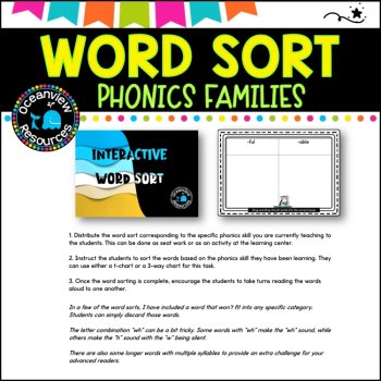 Phonics Word Sort: Interactive and Hands-On Activities, image 3