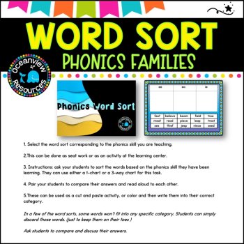 Phonics Word Sort: Interactive and Hands-On Activities, image 4