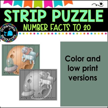 Number Facts to 20: Self-Correcting Cut and Paste Activity, image 2