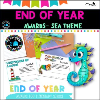 End of Year Awards- FUN Sea Themed k-6, image 2