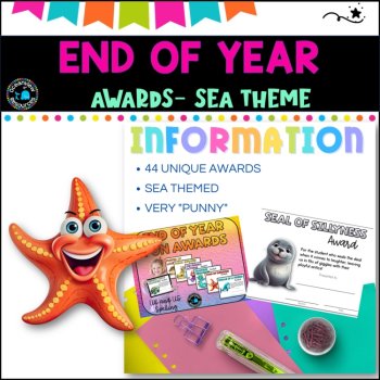 End of Year Awards- FUN Sea Themed k-6, image 3