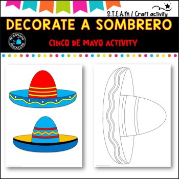 Cinco de Mayo Fiesta: Sombrero Decorating and Design Activity Pack, image 4