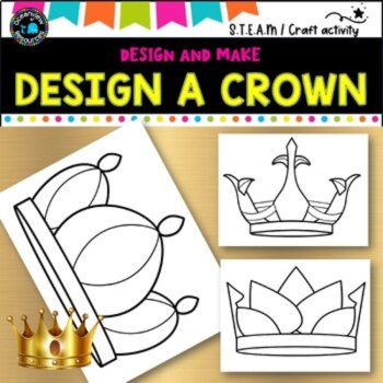 Make and Write: King and Queen Crown Activity- Celebrate the Kings Coronation, image 4