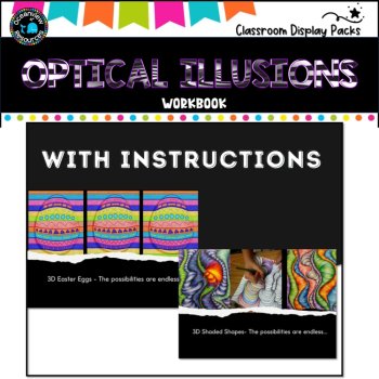 3D Optical Illusions-Unlock Your Students Imagination-Workbook, image 2
