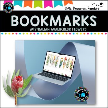 AUSTRALIAN -flowers watercolour bookmark, image 4