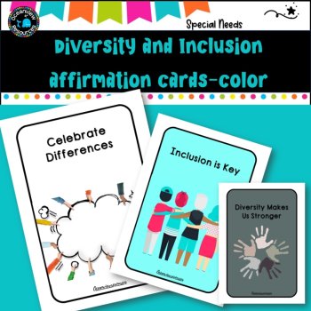 DIVERSITY AND INCLUSION affirmation cards Color, image 3