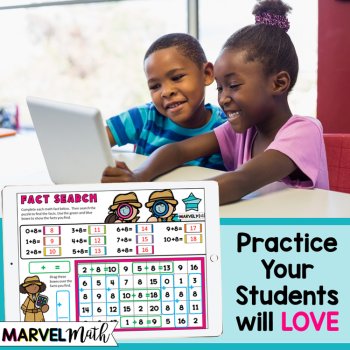 Google Classroom +8 Addition Facts Practice Slides - Digital Math Stations, image 3
