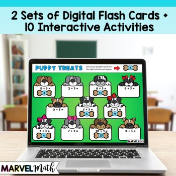 Google Classroom +3 Addition Facts Practice Slides - Digital Math Station, image 2