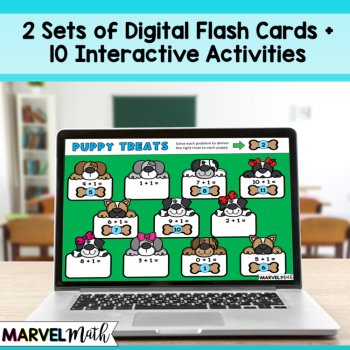 Google Classroom +1 Addition Facts Practice Slides - Digital Math Stations, image 2