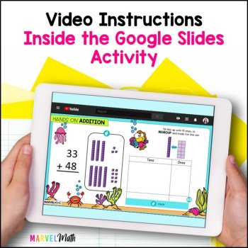 2 Digit Addition with Regrouping - Digital Math Activities Bundle Google Slides, image 2