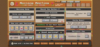 FREE Fall Morning Meeting Digital Board | Interactive Smartboard Sample | PreK–2, image 2